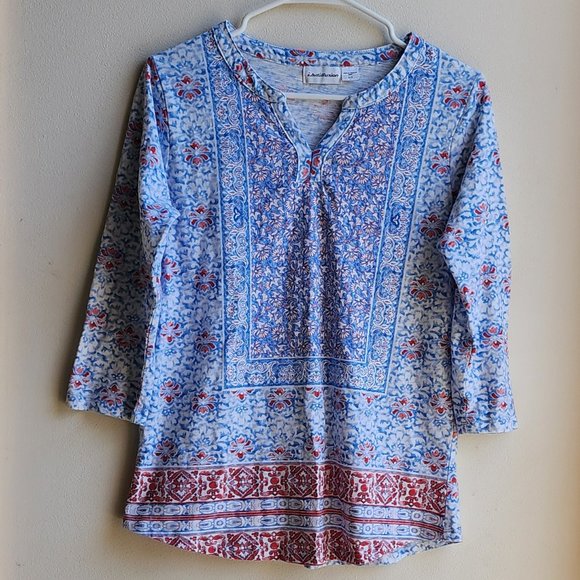 i.b.diffusion V-Neck Bohemian Aztec Print Jersey Size Small - Picture 6 of 14